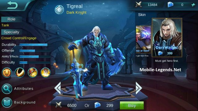 Build Tigreal Tank di Game Mobile Legends